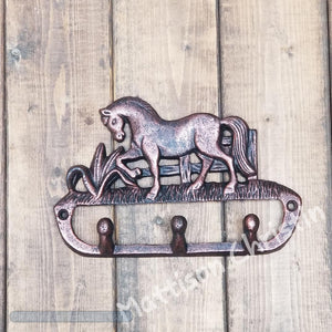 Horse Cast Iron Key Rack