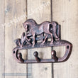 Horse Cast Iron Key Rack