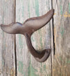 Whale Tail Nautical Themed Coat Towel Hat Key Hook