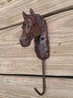 Burgundy Red Cast Iron Horse Hat Coat Key Towel Hook