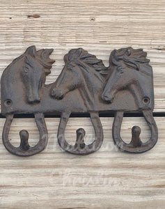 Three Horse Hook Key Rack Towel Coat Hook