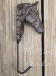 Brown Cast Iron Horse Hat Coat Key Towel Hook