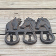 Three Horse Hook Key Rack Towel Coat Hook