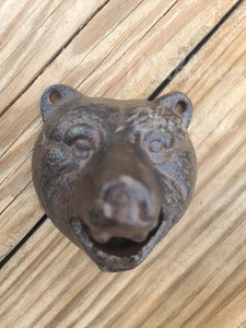 Bear Head Cast Iron Bottle Opener