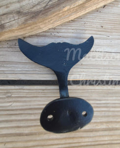 Black Whale Tail Fluke Hooks