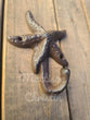 Starfish Cast Iron Nautical Beach Theme Coat Hat Towel Key Rack Hook