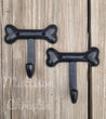 2 Dog Bone Leash Towel Hat Coat Key Hook Rack