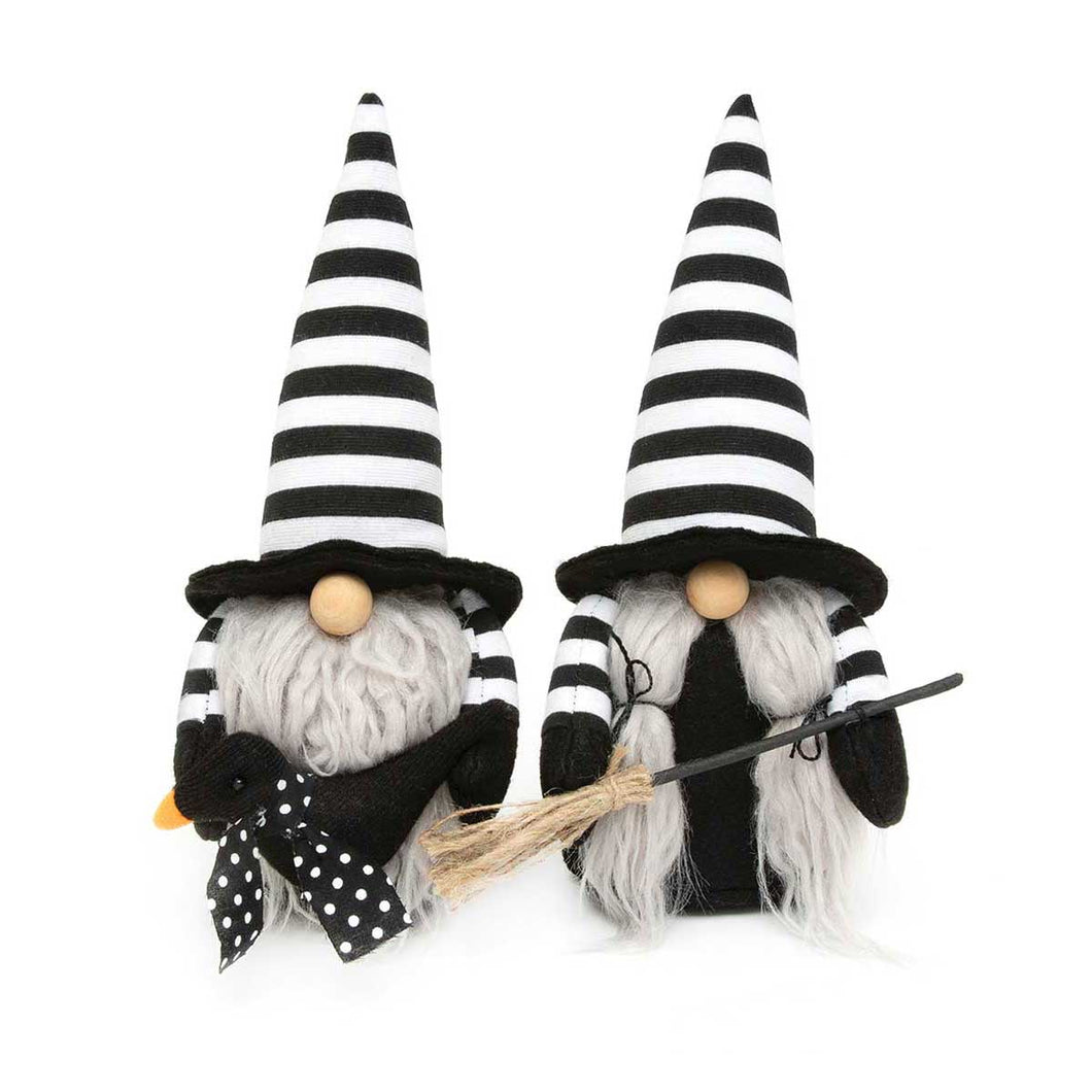 Witch & Wizard Black & White Gnomes