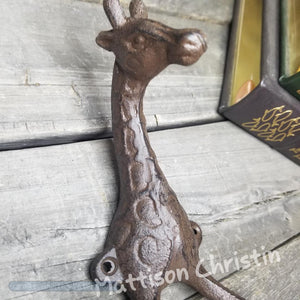 Giraffe Cast Iron Hook