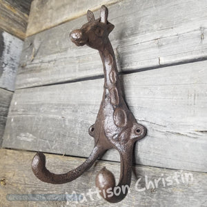 Giraffe Cast Iron Hook