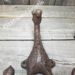 Giraffe Cast Iron Hook