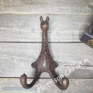 Giraffe Cast Iron Hook