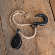 Hook with Cast Iron Pulley