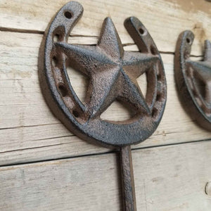 2 Horseshoe Star Single Hook