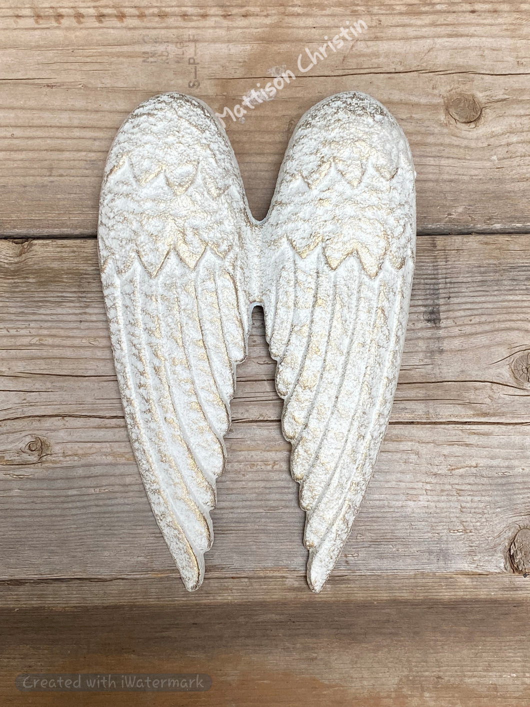 Angel Wings Cast Iron Wall Decor