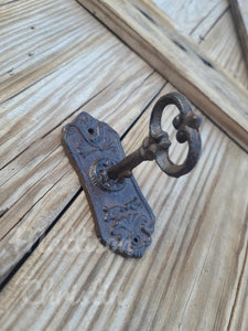 Key in Lock Cast Iron Hook