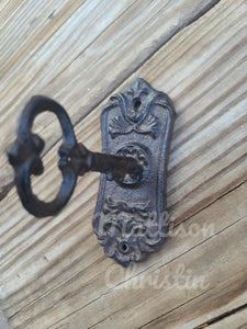 Key in Lock Cast Iron Hook