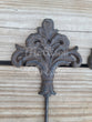 2 Large Floral Fleur de Lis Hook