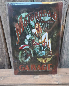 Motorhead Motorcycle Tin Sign Garage Man Cave Decor