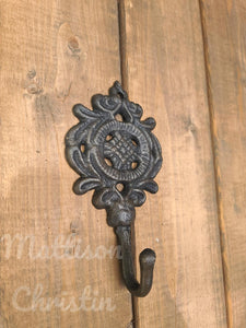 Ornate Metal Knob Hook