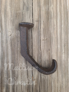 4 Railroad Spike Replicated Hat Coat Towel Key Hook