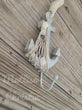 Wooden Whitewashed Decorative Anchor with Hook