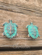 Sea Turtle Drawer Green Patina Pull Cabinet Knob