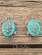 Sea Turtle Drawer Green Patina Pull Cabinet Knob