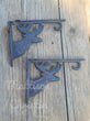 2 Cast Iron Deer Shelf Brace Brackets