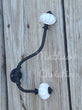 Porcelain Knob Hook Towel Hat Coat Key Rack