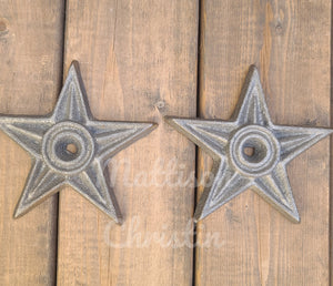 2 Cast Iron Star Washer 4"