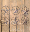 Set 6 Western Star Rings Wall Decor Ornaments 4"