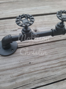 Industrial Valve Wall Towel Hat Coat Key Rack Hook