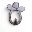 Cowboy Hat Horseshoe Cast Iron Hook