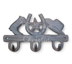 Cowboy Themed Western Style Key Towel Hat Coat Hook Rack