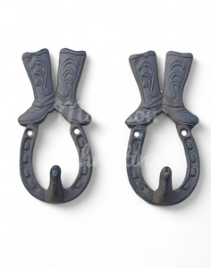 Cowboy Boots Cast Iron Hook