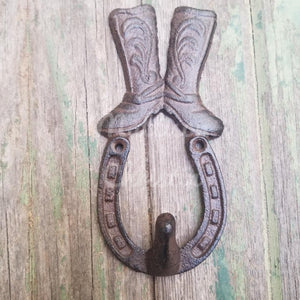 Cowboy Boots Cast Iron Hook