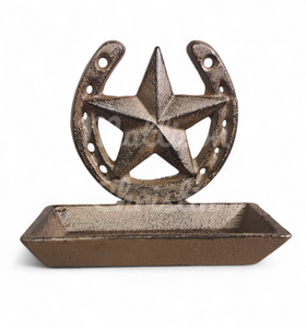 Cast Iron Texas Star Horseshoe Soap Dish