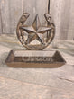 Cast Iron Texas Star Horseshoe Soap Dish