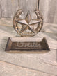 Cast Iron Texas Star Horseshoe Soap Dish