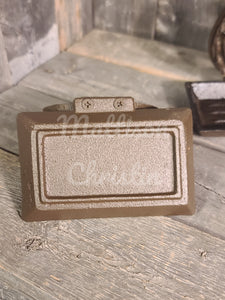 Cast Iron Texas Star Horseshoe Soap Dish