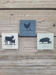 Welcome Farmhouse Simplify Country Home Shelf Sitter Wall Hanging Blocks