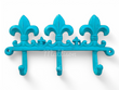 Fleur de Lis Cast Iron Coat Hat Key Towel Rack