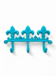 Fleur de Lis Cast Iron Coat Hat Key Towel Rack