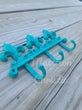 Fleur de Lis Cast Iron Coat Hat Key Towel Rack