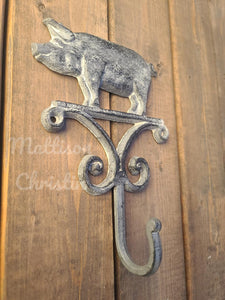 Rustic Farmhouse Pig Hook