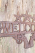 Pistol Cast Iron Welcome Plaque