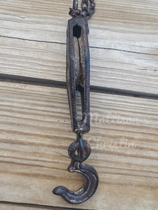 Farmhouse Decorative Pulley Hook