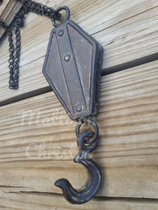 Farmhouse Decorative Pulley Hook