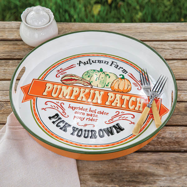 Pumpkin Patch Serving Tray Fall Decor